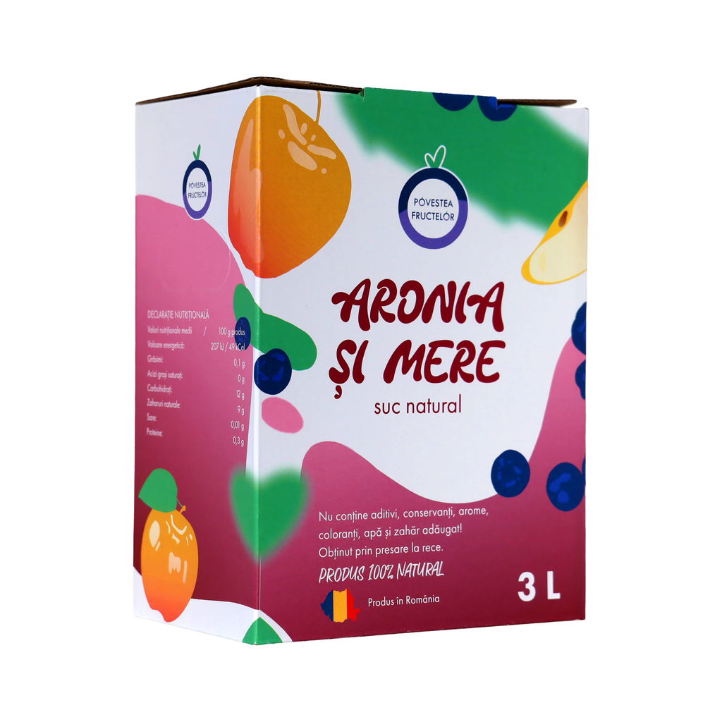 Suc de Aronia cu Măr 3L
