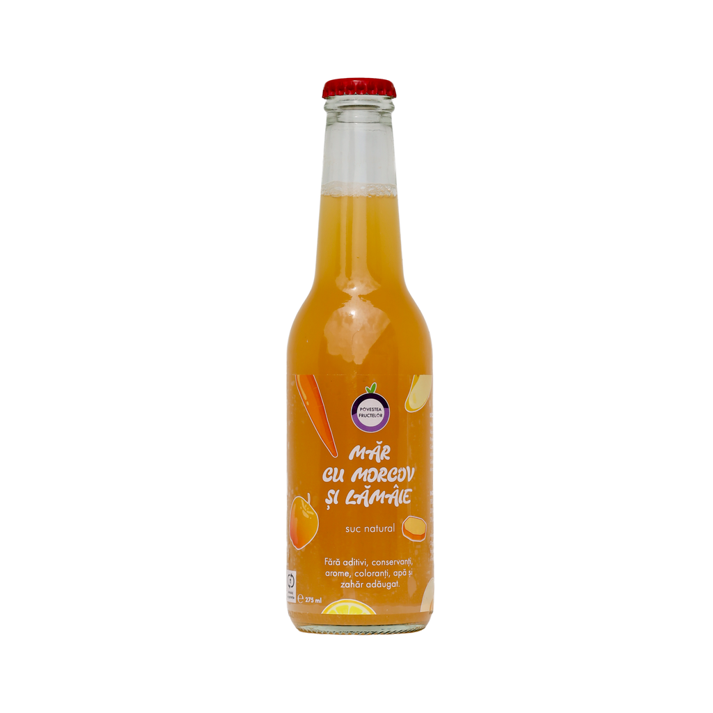 Pachet 15 x Suc Măr, Morcov și Lămâie 275 ml