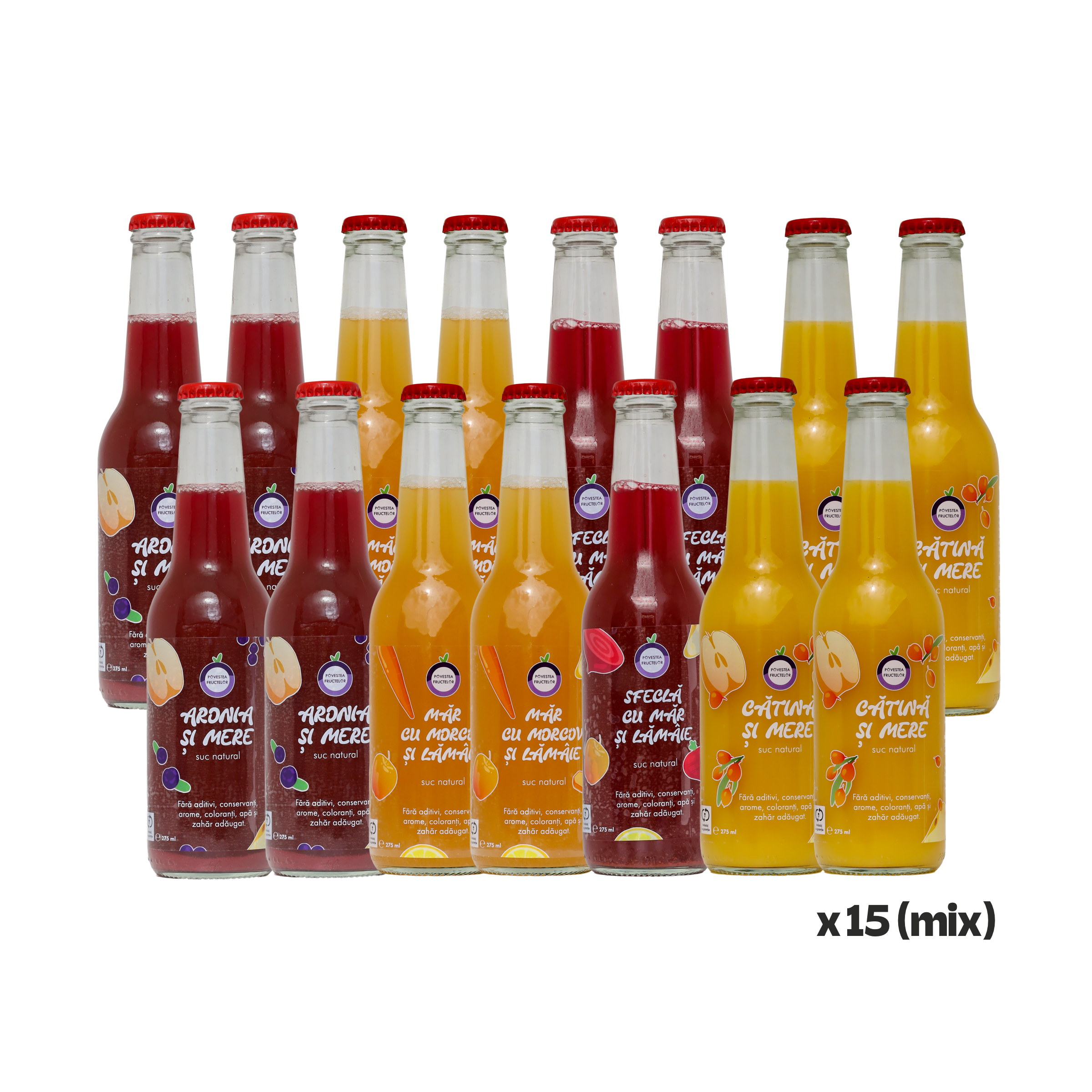 Pachet 15 x Suc Mix Sortiment 275 ml: