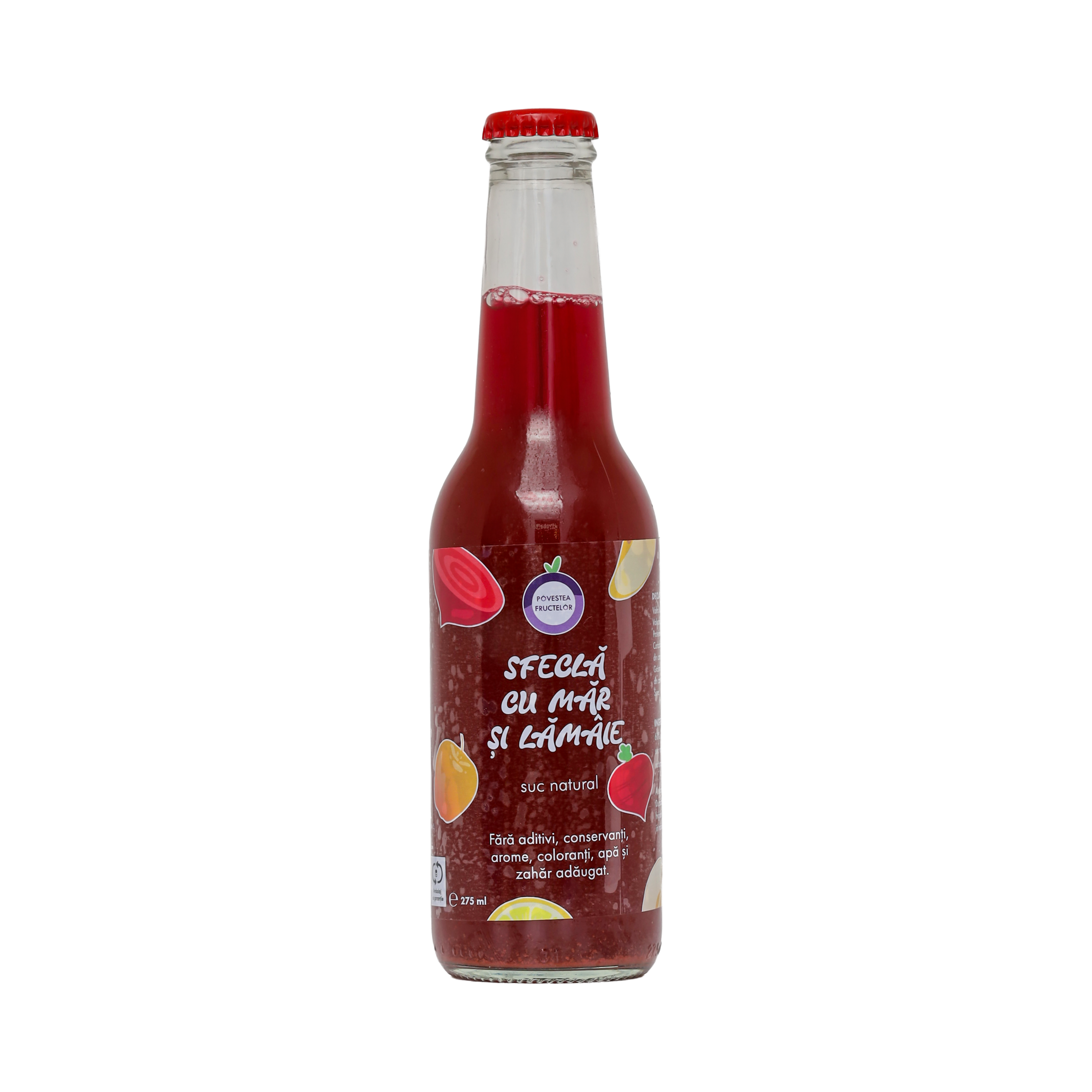 Pachet 15 x Suc Sfeclă, Măr, Lămâie 275 ml